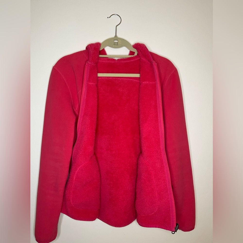 Reversible Fleece/Sherpa Athletic Jacket S/M - Picture 4 of 9
